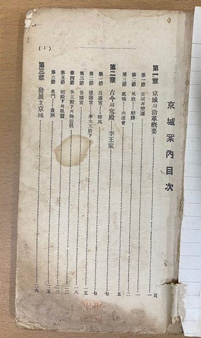 경성안내 1915년 초판 한문과 한글로 되어있음 사진참조