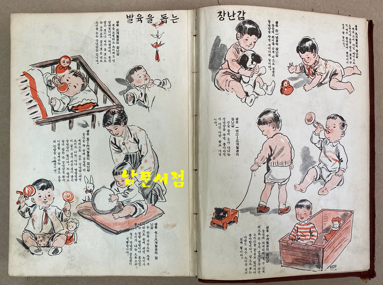 학원사 육아전서 1956년 초간본