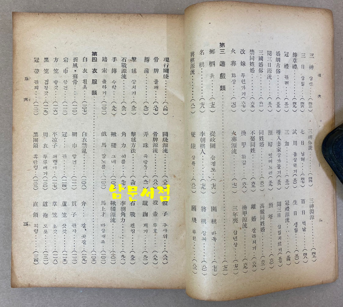 최남선의 조선상식 풍속편 제2판 1948년 초판본