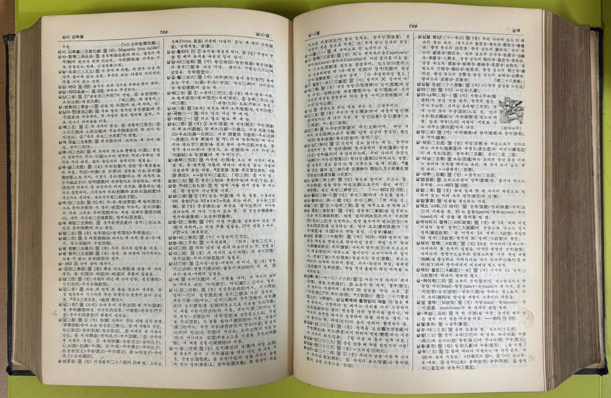 표준국어사전 / 신기철 신용철편 / 조윤제 양주동 이숭녕 감수 / 1958년초판 / 1708페이지