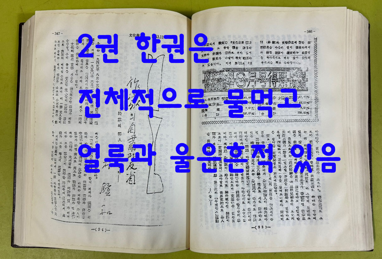 한국현대문학비평대계 1차 전25권 완질중 두권 낙권 현23권 / 1997년 / 보고사