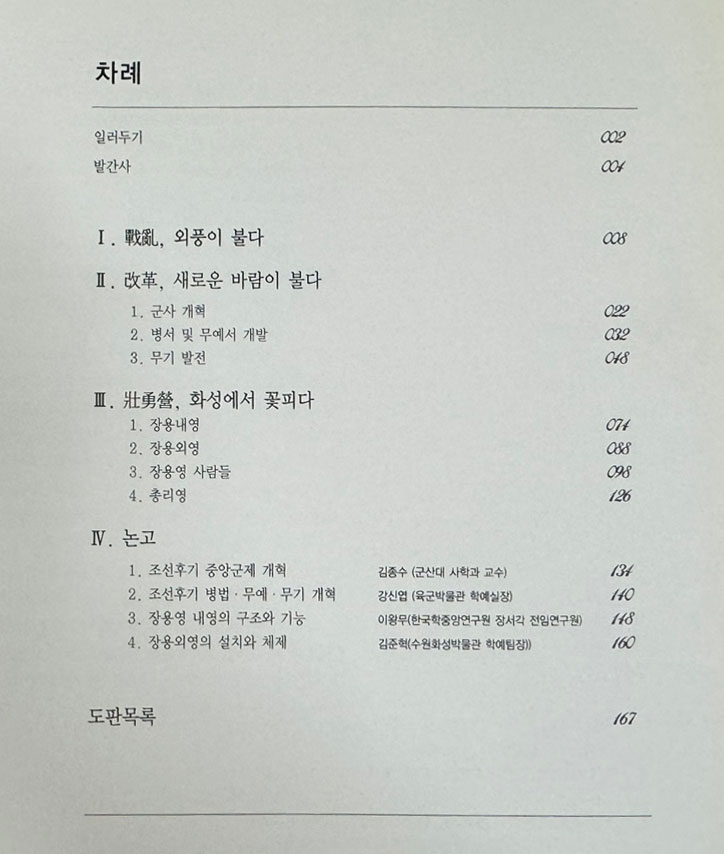 화성의 옹혼 장용영 / 수원화성박물관 / 2010년 / 171페이지