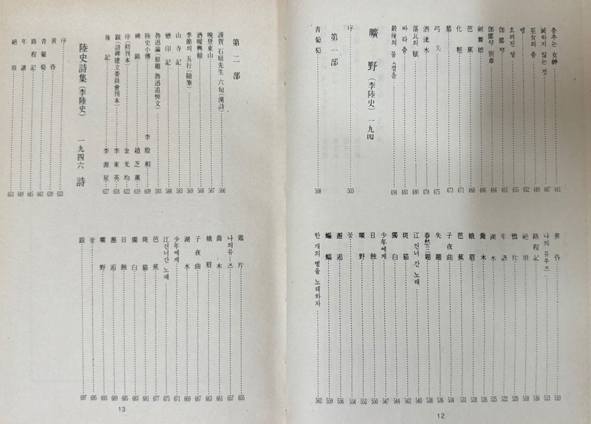 한국근대시인총서 8 - 꽃다발, 해방기념시집, 창변, 석초시집, 광야, 이육사시집 원본 영인본