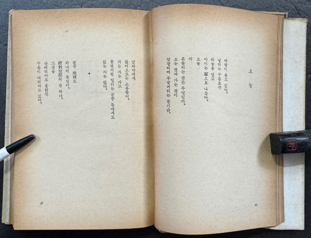 무순 / 박목월 / 삼중당 / 1976년 초판본 / 205 페이지