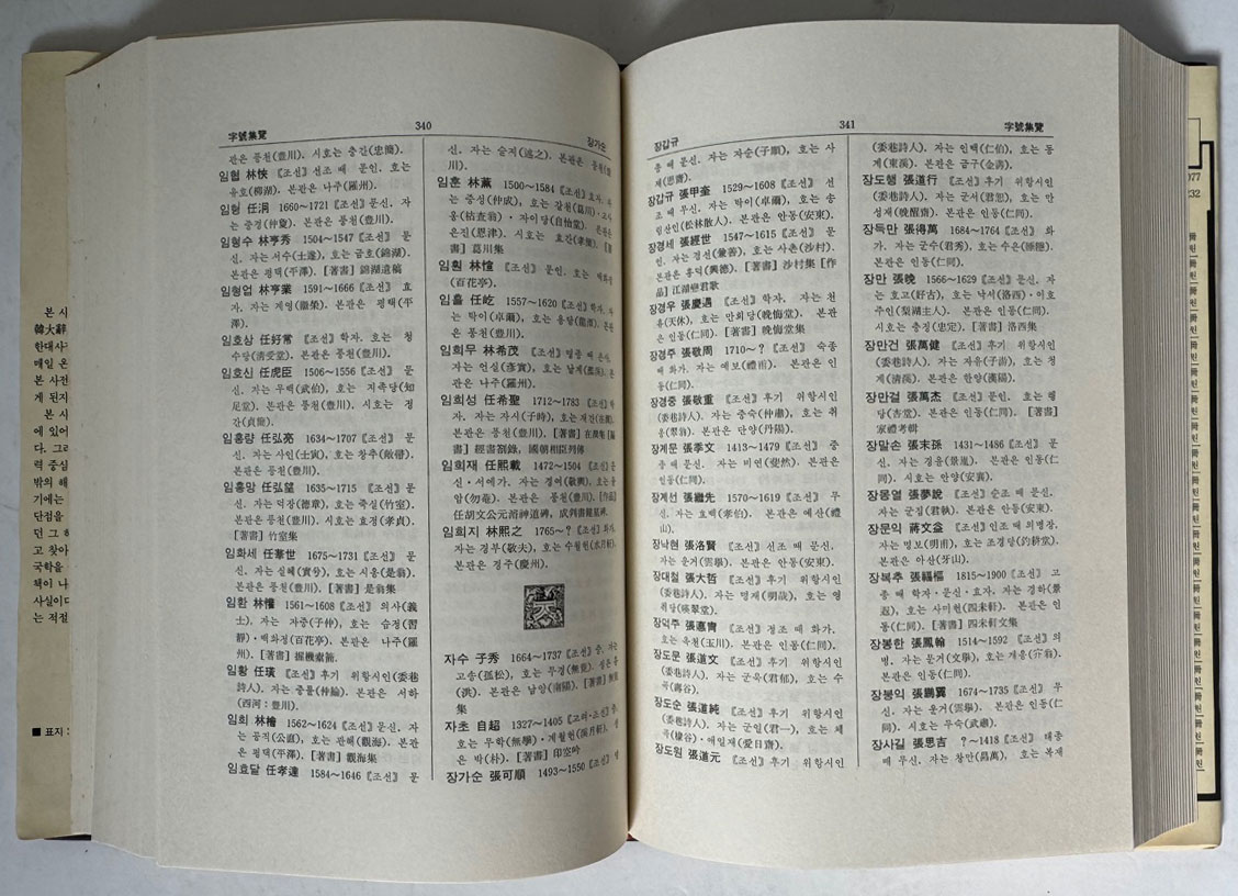 한국인명자호사전 / 계명문화사 / 1988년 초판 / 741페이지