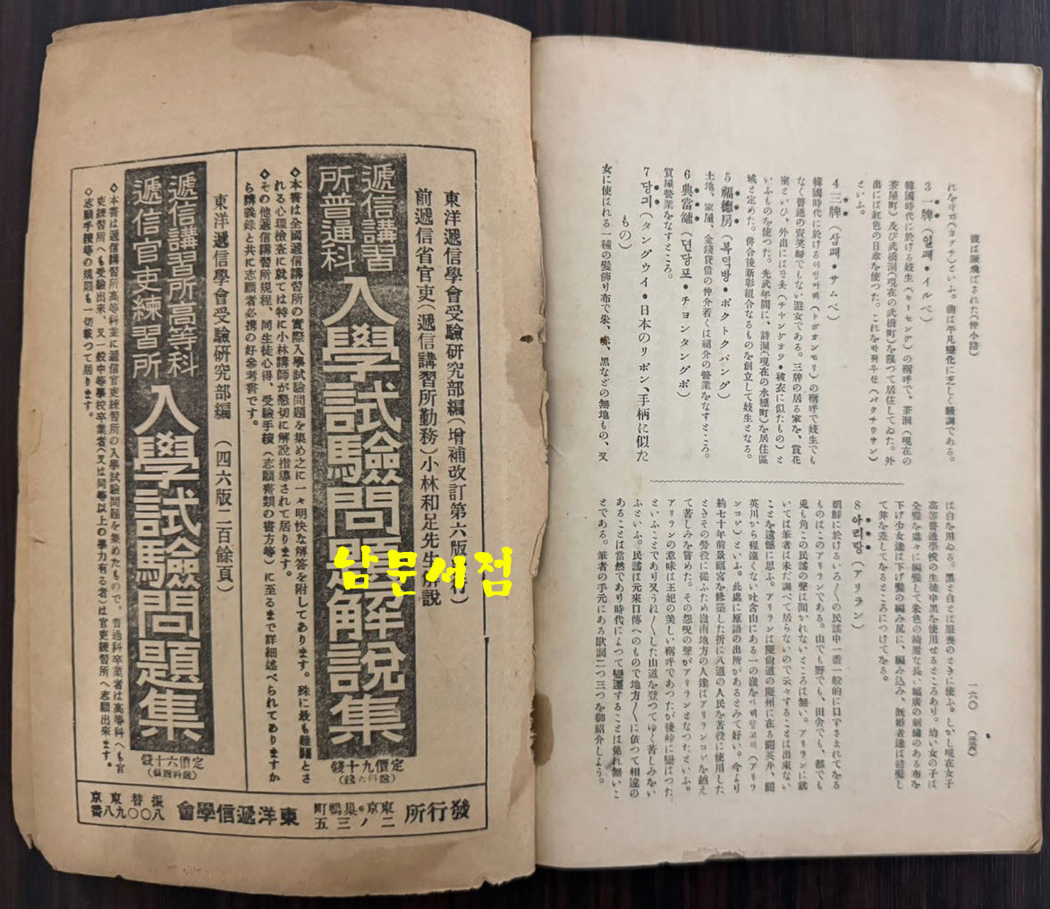 조선학보 제1권 제2집 / 1930년 초판 / 160페이지 이후 낙장 입니다. / 목차 참고하세요