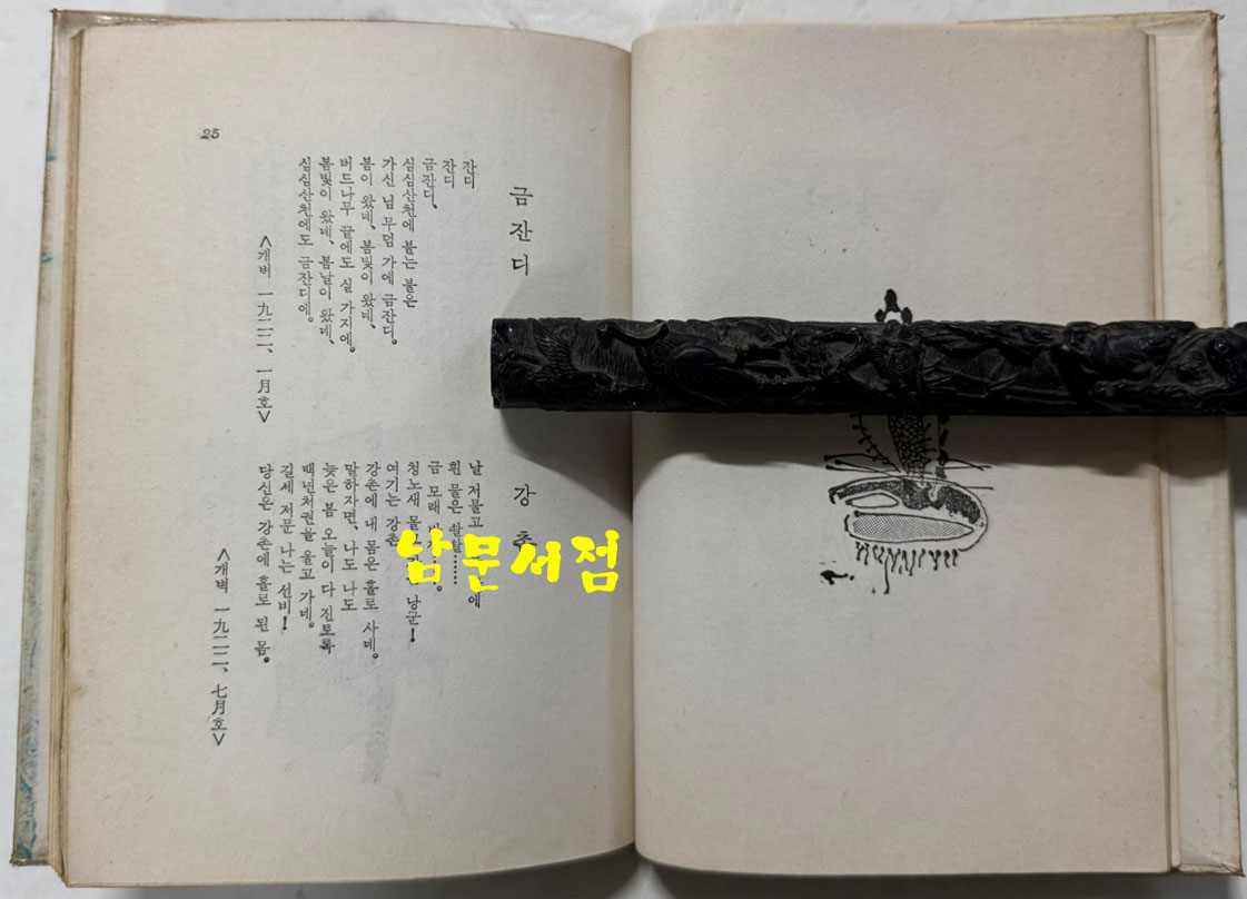 못잊어 / 김소월 / 일종각 / 1978년 초판 / 146페이지