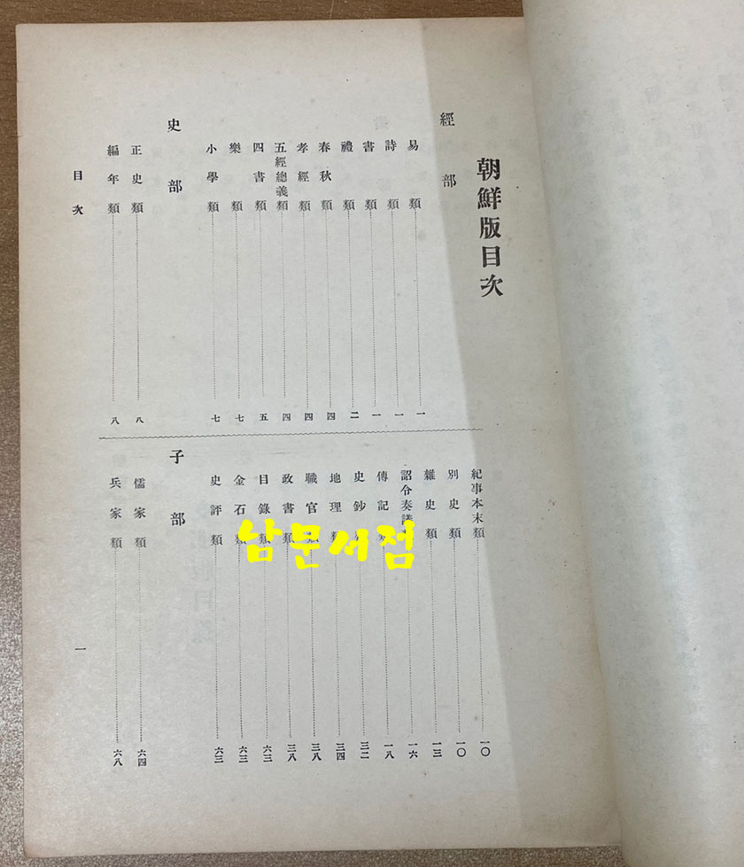 이왕가 장서각 고도서목록